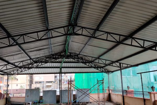 Roof structure made to cover terrace 2